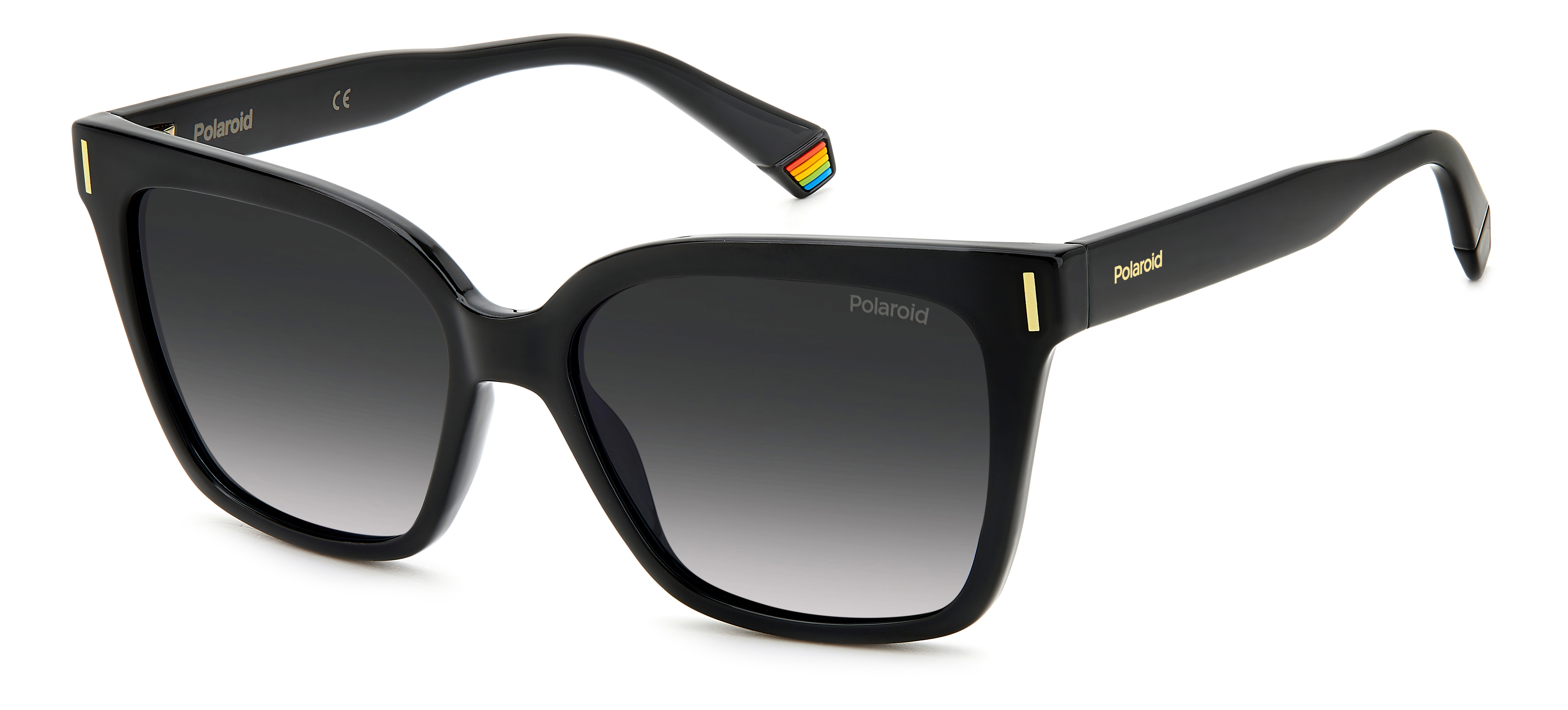 POLAROID-6192/S 807*WJ BLACK(GREY SHADED POLARIZED 54*16, Negro, hi-res image number 0